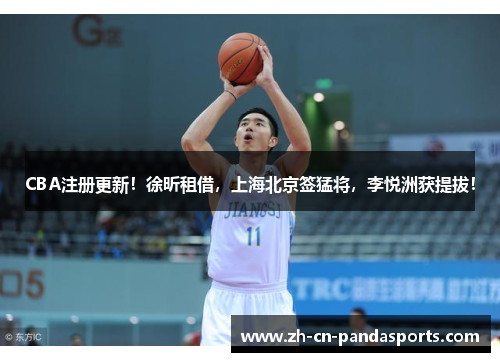 CBA注册更新！徐昕租借，上海北京签猛将，李悦洲获提拔！